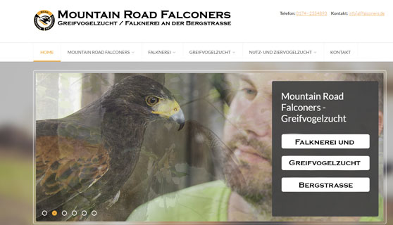 Informationen über die Mountain Road Falconers Mountain Road Falconers